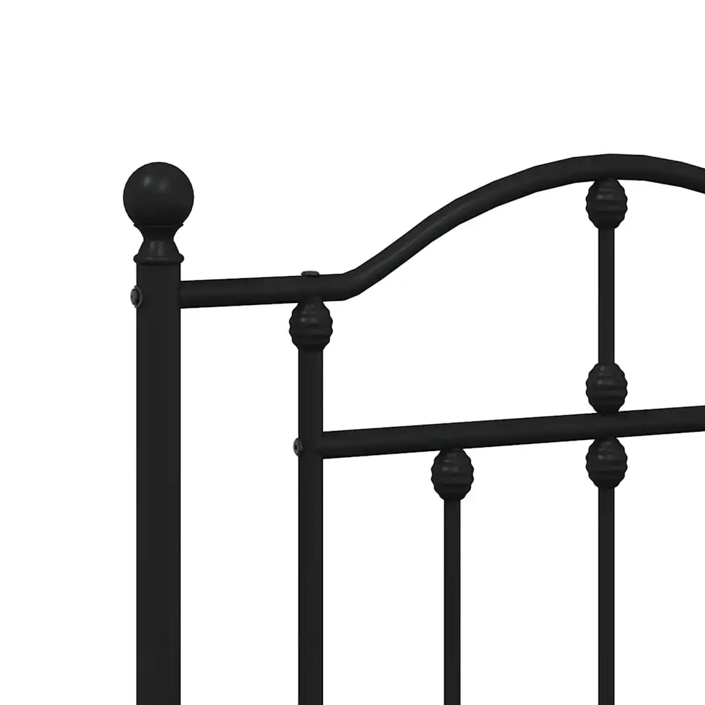 Testiera di Ricambio in Metallo Nero 150 cm 353473
