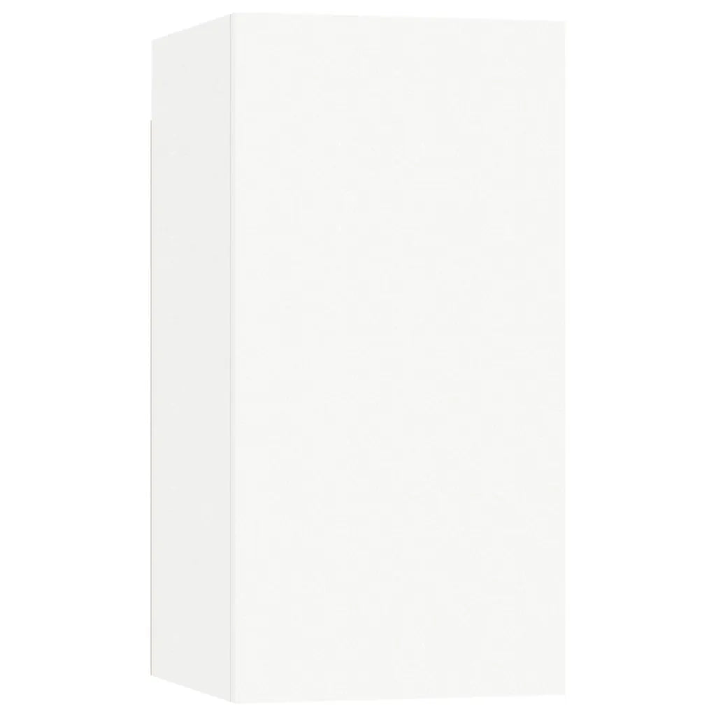 Set Mobili Porta TV 8 pz | Armadietto TV | Mobile Porta TV Bianco in Legno Multistrato