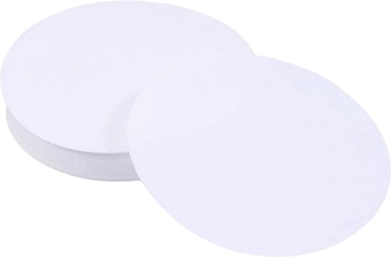 Decina di Papier di Filtro - Carta di Filtro Chimica di Alta Qualità - Disco di Filtro per Olio Motorino - Bianco 

Modello: 
Filtrazione: 99,9%
Dimensioni: 
Diametro: 90 mm
Spessore: 0,5 mm
Materiali: Cellulosa