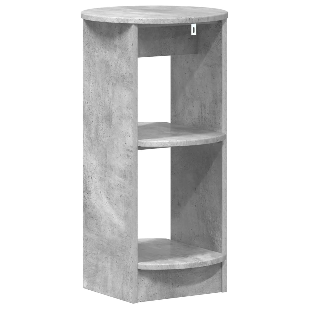 Mobile laterale Grigio Cemento Legno ingegnerizzato 899837