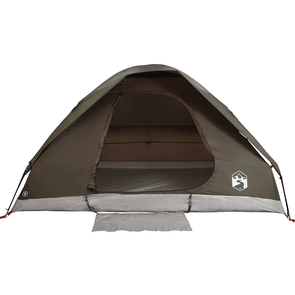 Tenda da campeggio | Tenda da campo a Cupola per 2 Persone Marrone Impermeabile