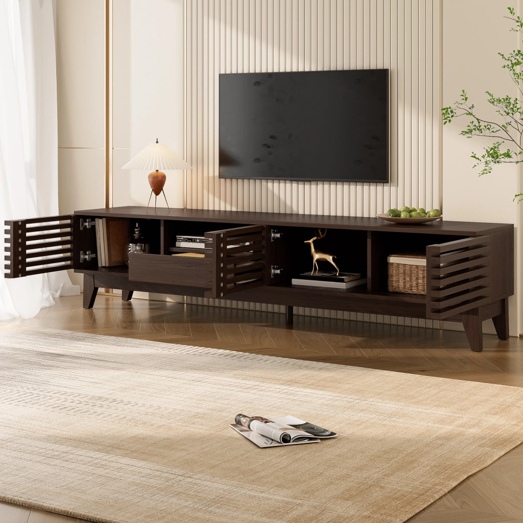 Cassettiera per TV Natural con pannello in truciolare; lunghezza 170 cm
