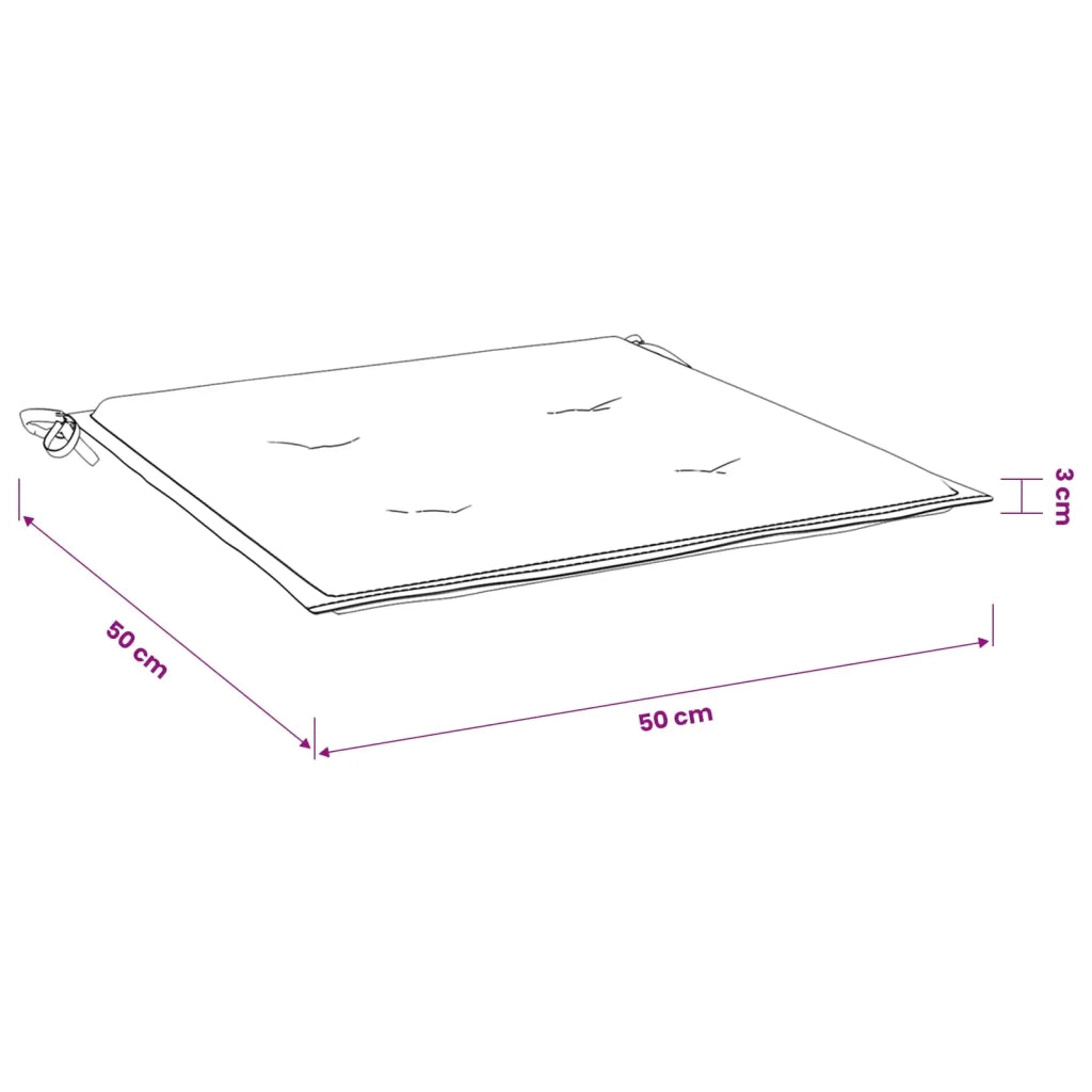 Cuscini per Sedia 6 pz Verde Brillante 50x50x3cm Tessuto Oxford 314064