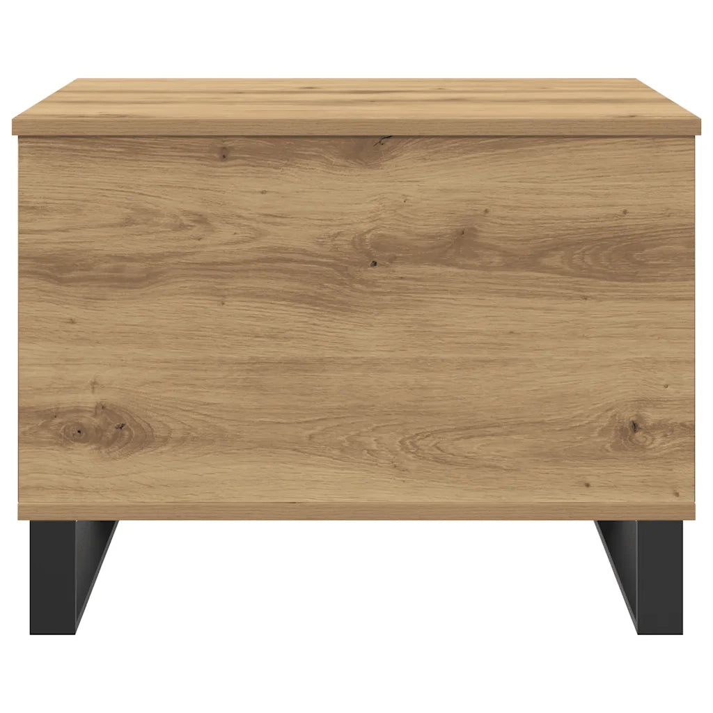 Tavolino Salotto-Tavolino da soggiorno-Tavolo Rovere Artigianale 60x44,5x45 cm in Truciolato