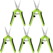 Snoeiscafo professionale - 5 pezzi con punta diritta per la cura del giardino - forbici per potatura con manico di comfort caricato con lentezza