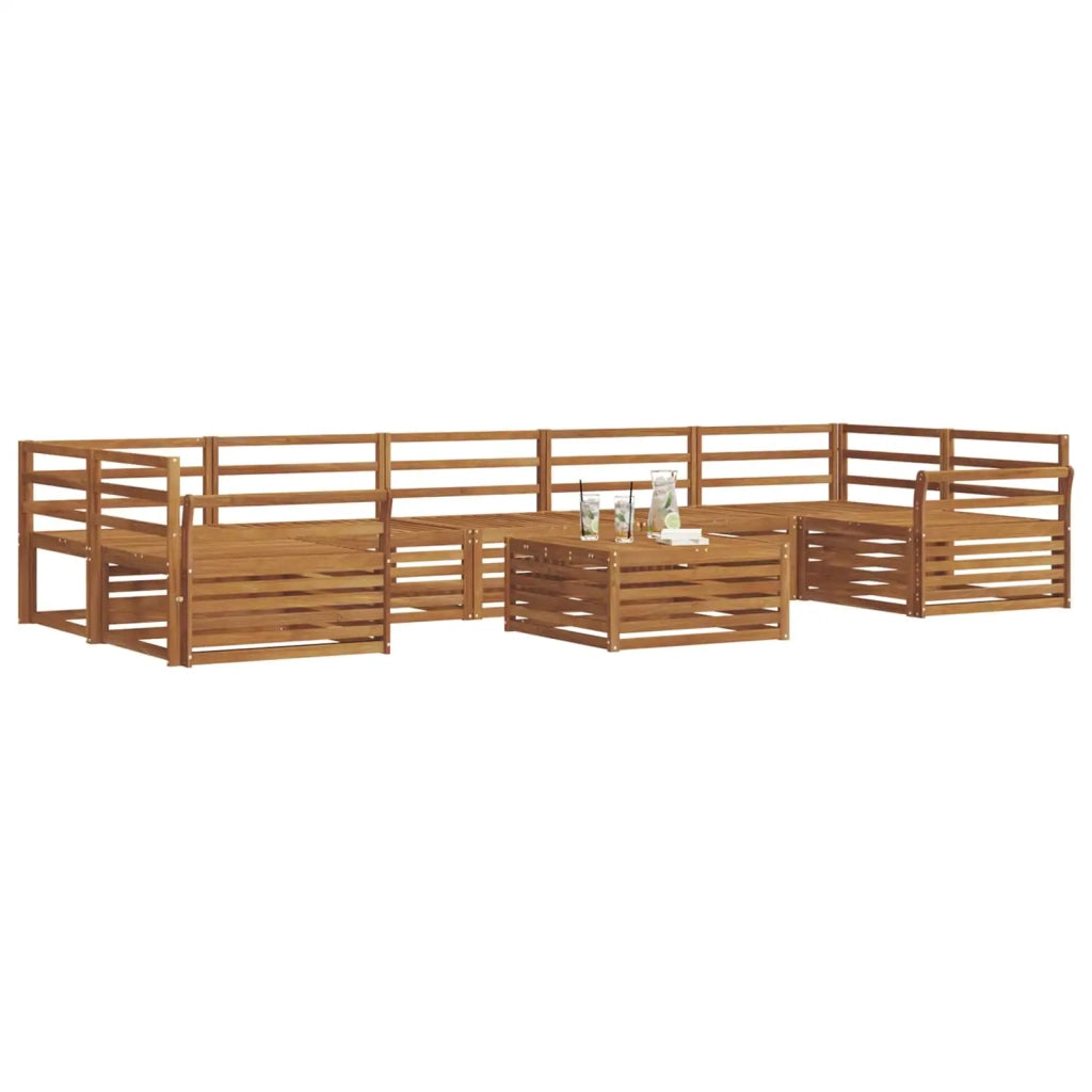 Set di divani da esterno 8 pcs Naturale 3373179