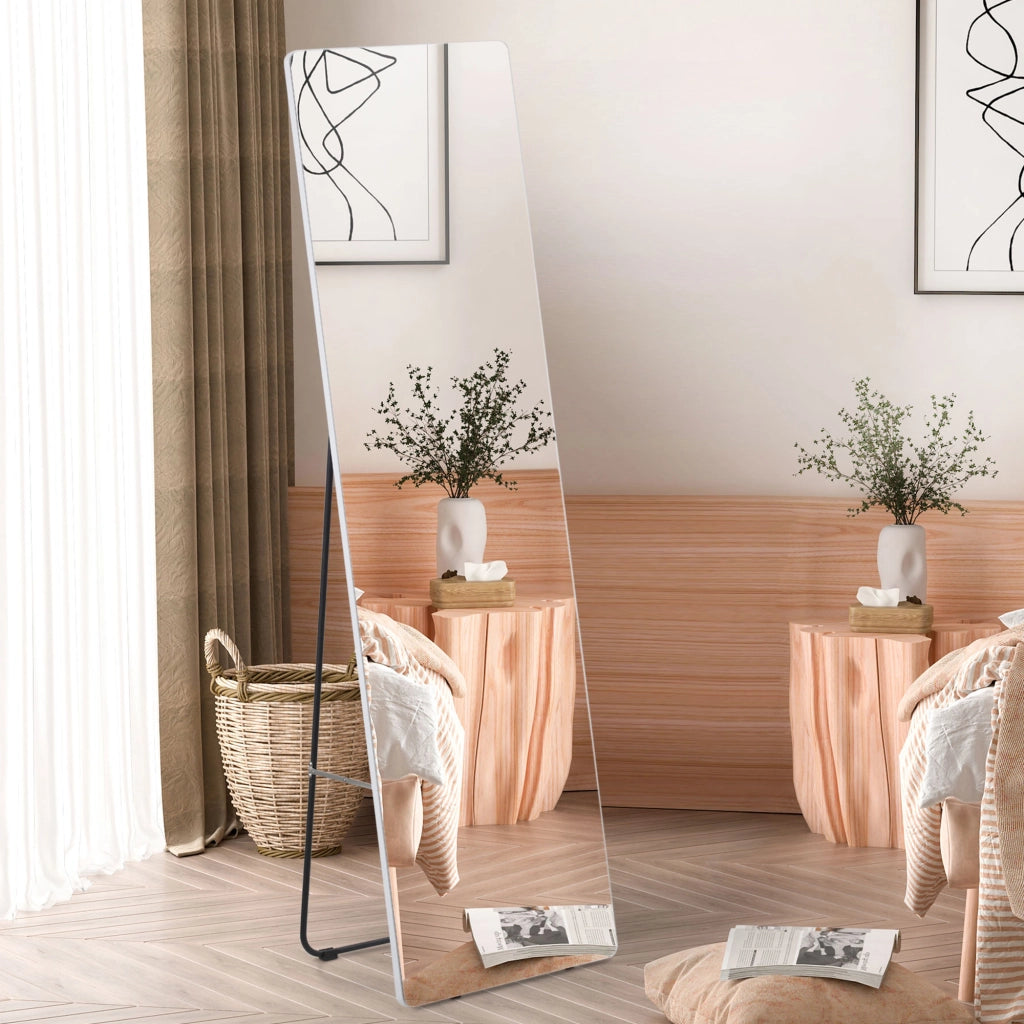 Specchietto da parete ¨C zephmum ¨C Argento 45x37x158,5 cm