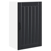 Mobile da cucina moderno e funzionale dalle linee pulite e con spazio per riporre gli oggetti 50 x 31 x 80 cm in legno ingegnerizzato nero 02_0054053