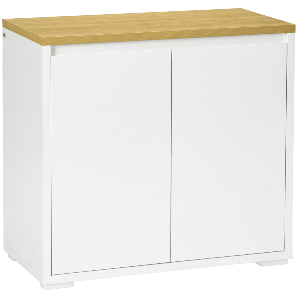Mobile per Ingresso con Ante e Ripiano ¨C Minimal ¨C 80x37x75 Bianco