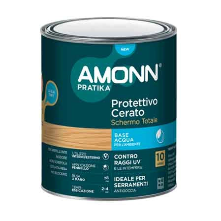 PROTETTIVO CERATO ALL'ACQUA 'SCHERMO TOTALE' AMONN 0,75 lt - Trasparente - AMONN