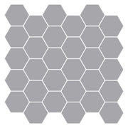 Piastrella Esagonale 10 pcs Grigio 30 x 30 cm Poliuretano e PET 42046228