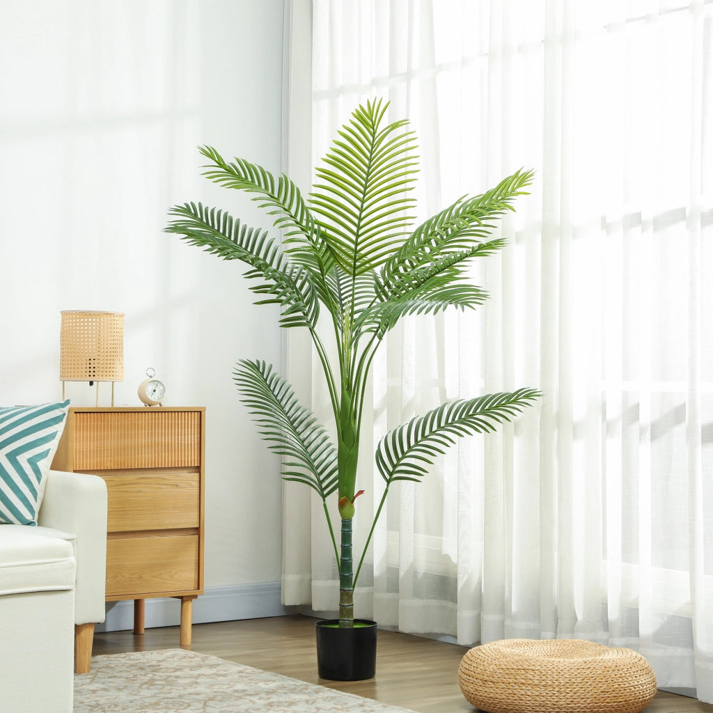 Palma artificiale con vaso ¨C Minimal ¨C 150 cm verde