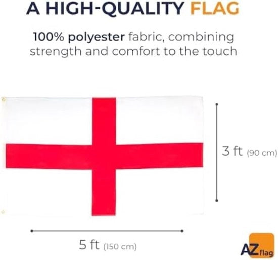 Bandiera dell'Inghilterra 150x90 cm - Bandiere inglesi 90 x 150 cm - Bandiera 3x5 ft di Alta Qualità