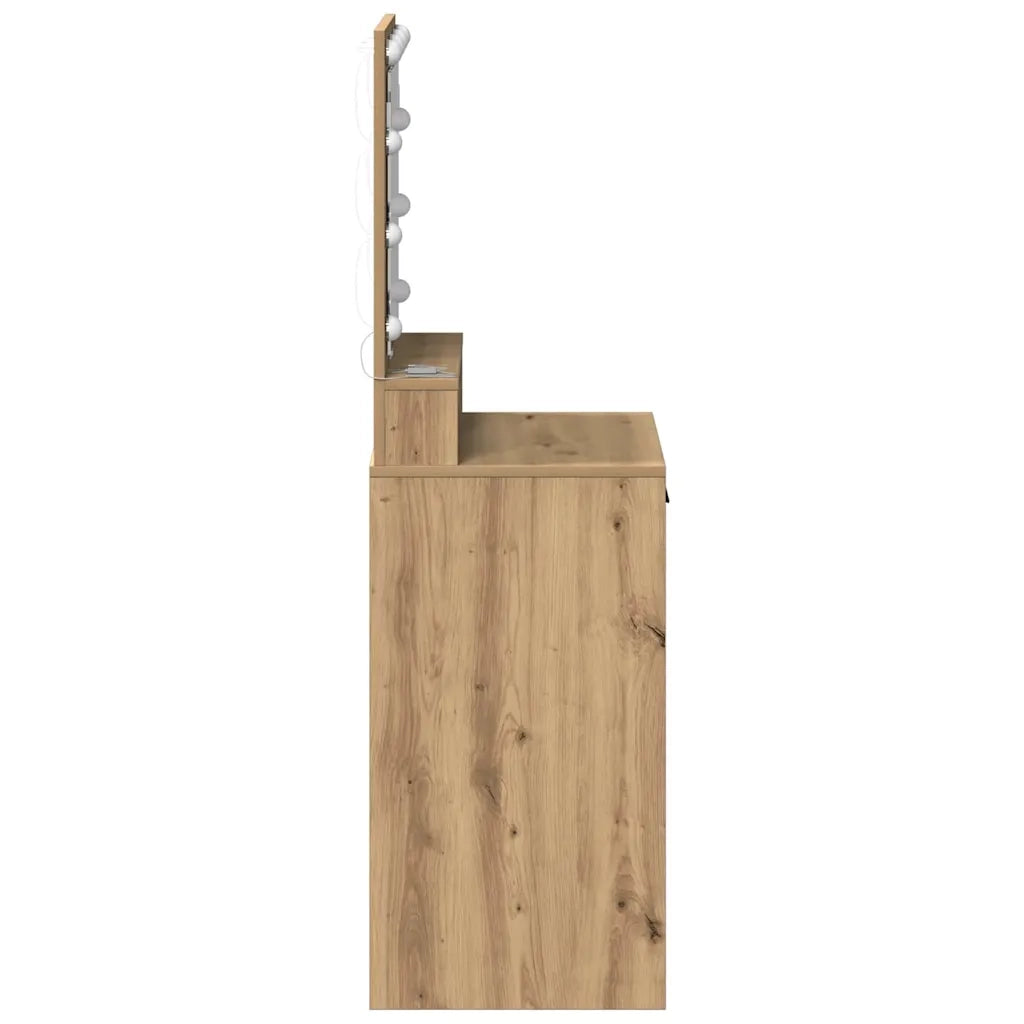 Toeletta | Tavolo da Trucco Rovere artigianale 50 x 41 x 135 cm