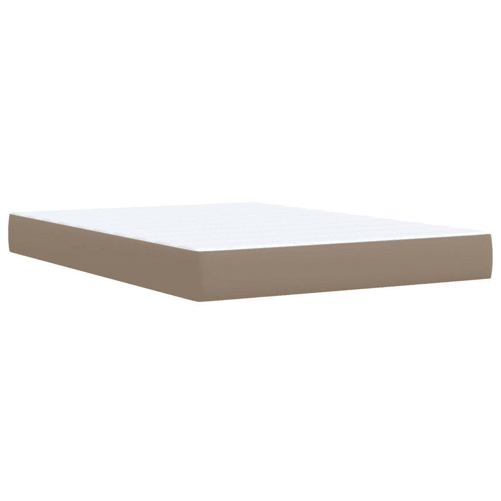 Giroletto a Molle con Materasso Cappuccino 160x200cm Similpelle 3293031