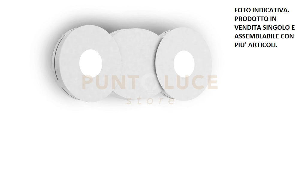 TALIA-L B Lampada a soffitto - Lampada da parete 1 luce colore bianco attacco GX53 componibile