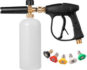 Cannone per la rimozione della neve con schiuma - Estensibile pistola per schiuma - 1 Litro - 5 Bocchette di colore - Alta qualità di pulizia - Adatto per uso esterno