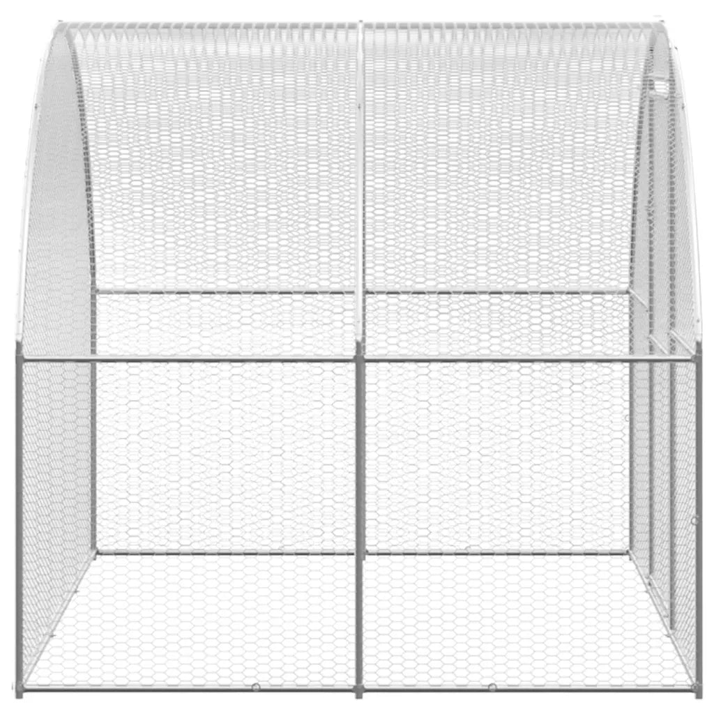 Pollaio da Esterno 3x2x2 m in Acciaio Zincato 171463