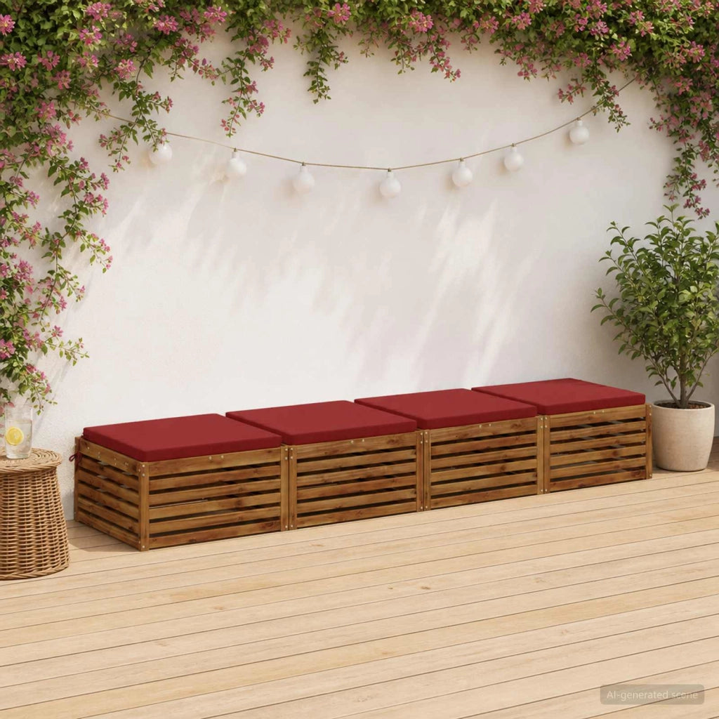 Cuscini per Sedia in 4 Pezzi SOEST 4 pz 100% Poliestere 944700