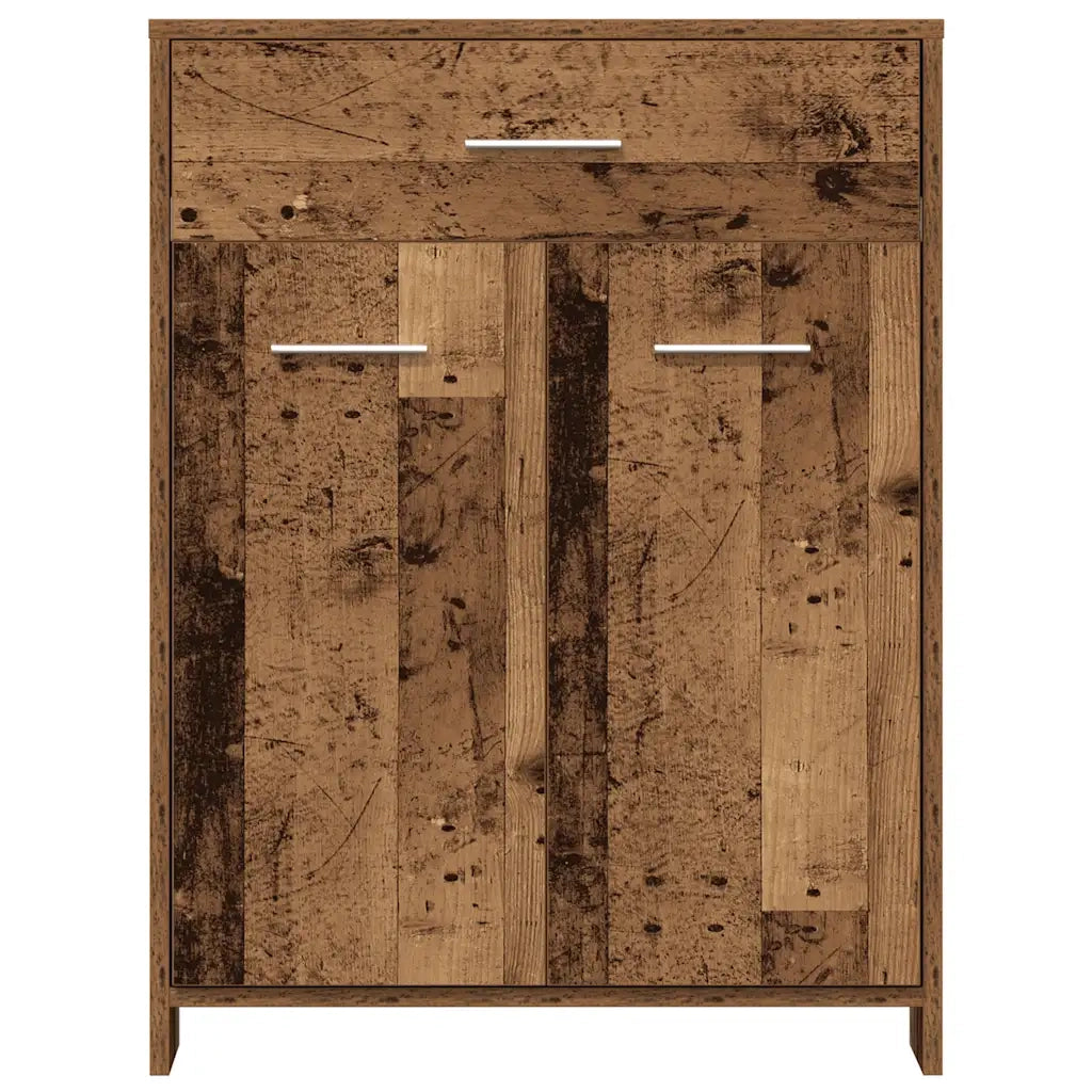 Set Mobili da Bagno | Armadio da bagno 4 pz Legno Antico in Legno Multistrato