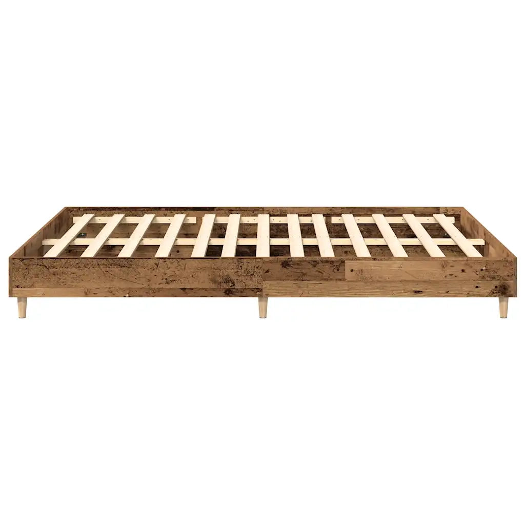 Giroletto senza Materasso-Struttura Letto Legno Antico 150x200 cm in Truciolato