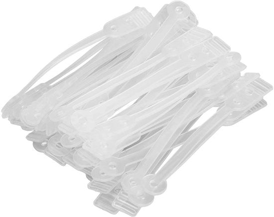 Rollatore per Capelli 50 pezzi - Cintura in Silicone - Leggero - Riciclabile - Resistente alle Alte Temperature - Adatto per Capelli Professionali - Accessori per Capelli