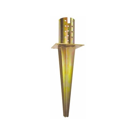 SUPPORTO PER PALI CON ANCORAGGIO AL TERRENO mm 100x40h