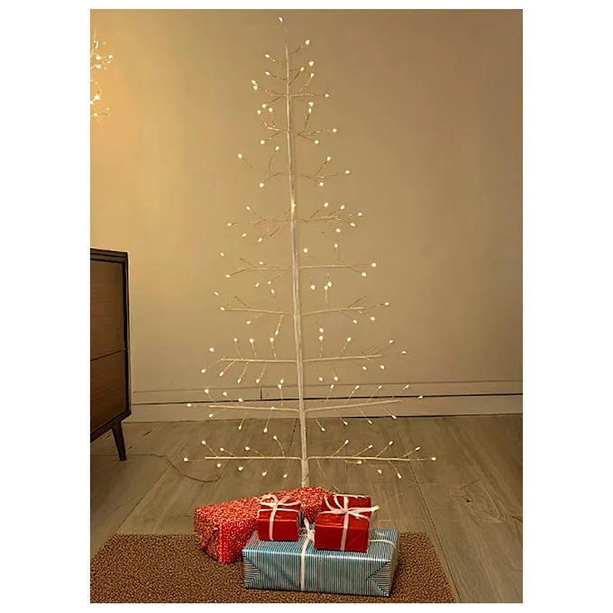 Lotti Importex SRL, Albero di Natale Conico 2D 150cm, Bianco Caldo con MicroLED