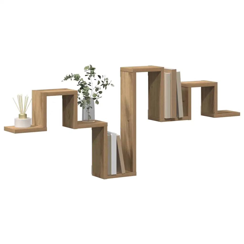 Scaffale da parete | Ripiano a parete | Mensola a parete Rovere artigianale 104,5 x 43 x 10 cm