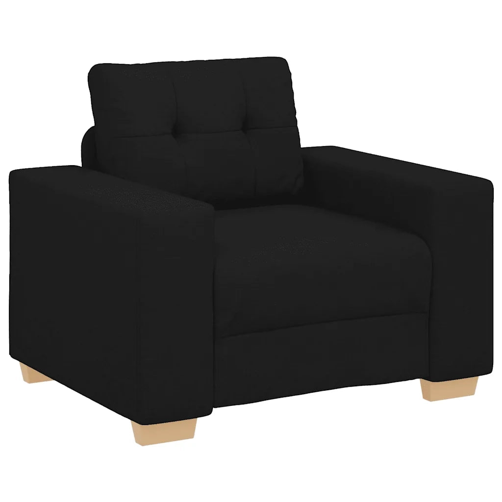 Divano Sedia Nero 100x78x80 cm in Tessuto 4105060