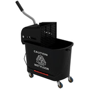 Secchio per mocio 20L con strizzatore e ruote ¨C Xylo ¨C plastica nero