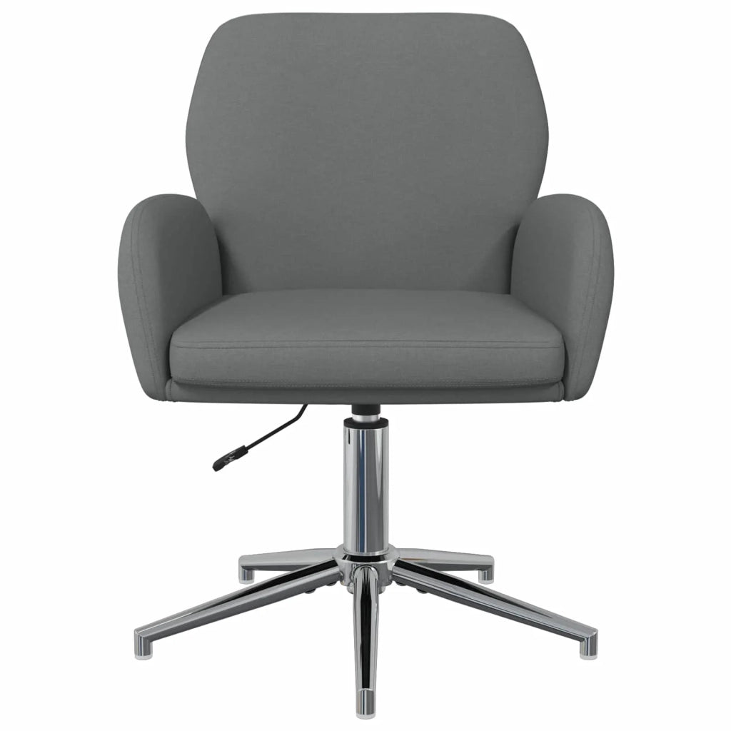 Sedie da scrivania girevoli 4 pz 54 x 58 x 90 cm Grigio Scuro 3428304