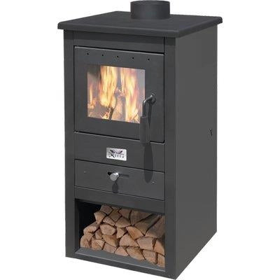 STUFA LEGNA ATHENA 11 MILLE  NERO KW 10,7 MM 430X410 H.MM 860