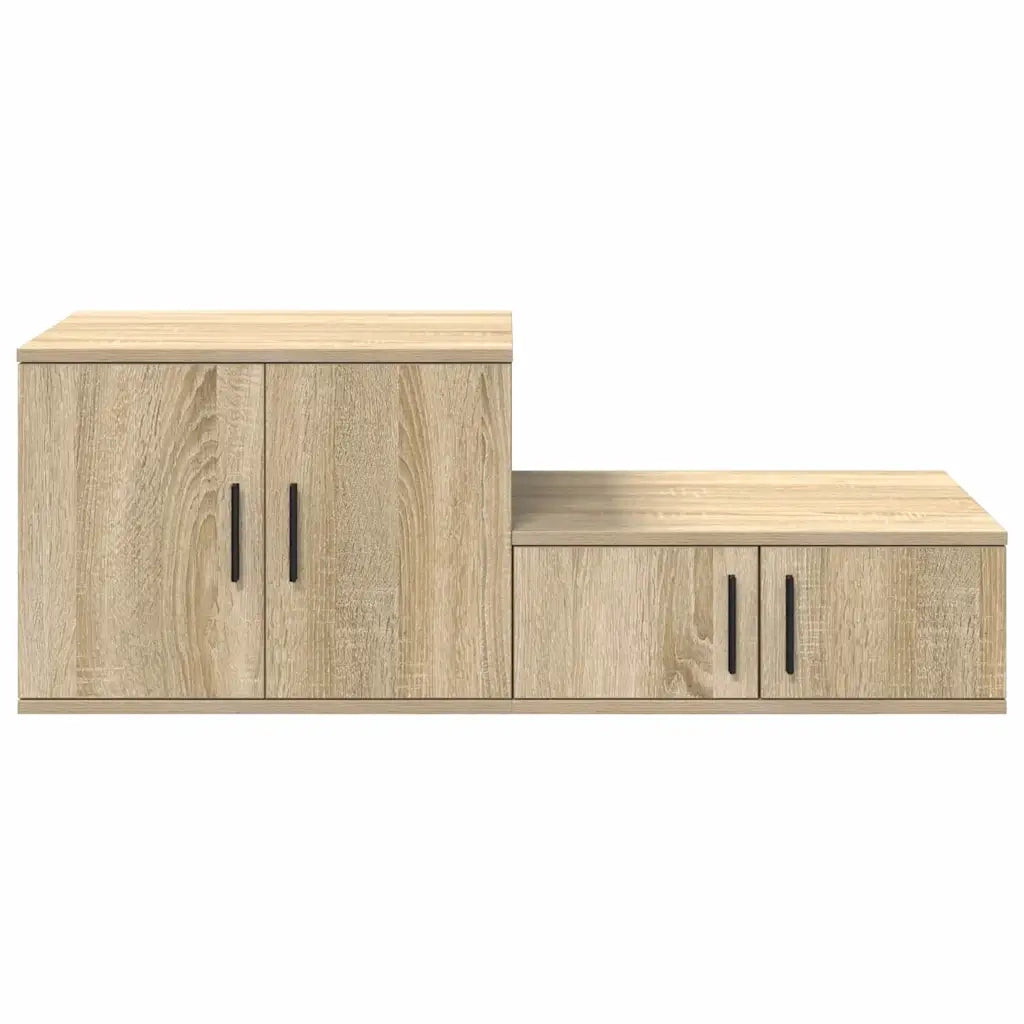 Armadio 2 pcs Rovere Sonoma 118 x 41 x 40 cm Legno multistrato 866661