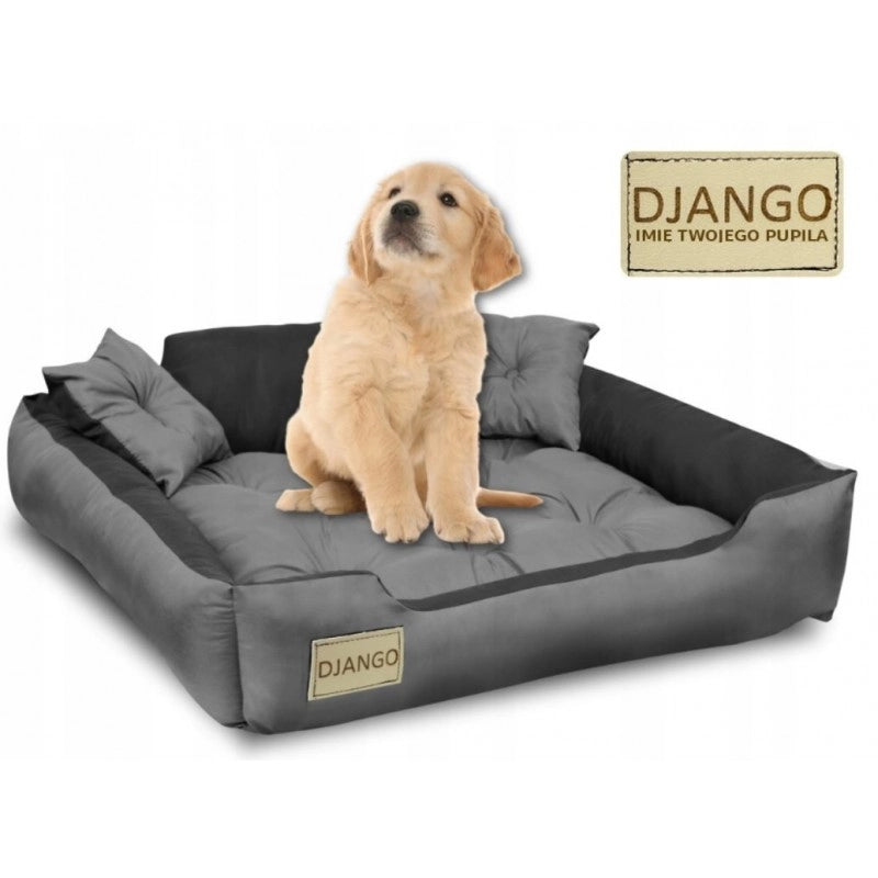 AIO FACTORY Letto per cani 115x95 cm personalizzato grigio cuscino impermeabile