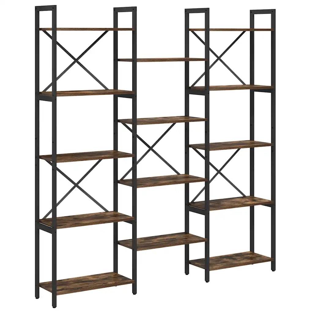 Libreria-Scaffale per Libri-Mobile di Stoccaggio Rovere Sonoma 156 x 25 x 167 cm Legno multistrato 734424