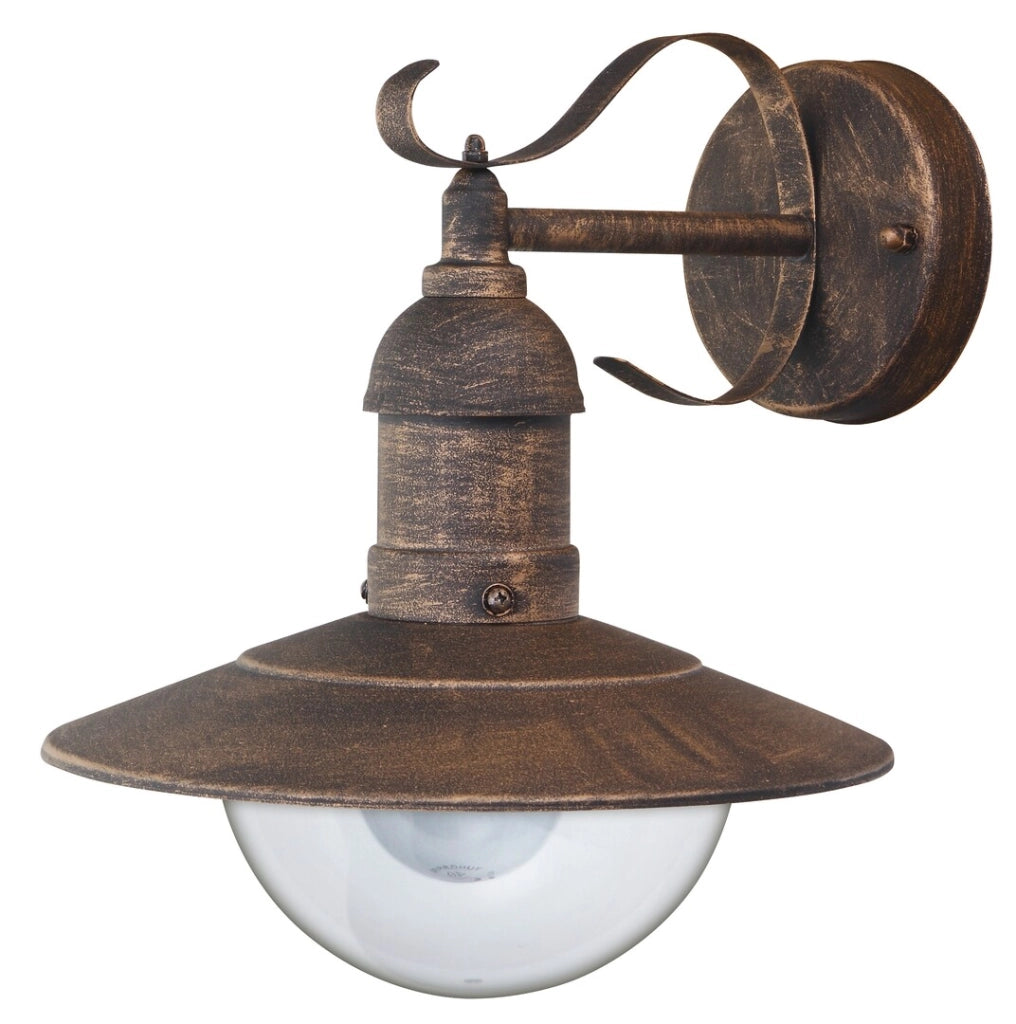 Applique esterna Oslo oro anticato E27 IP44 Rabalux