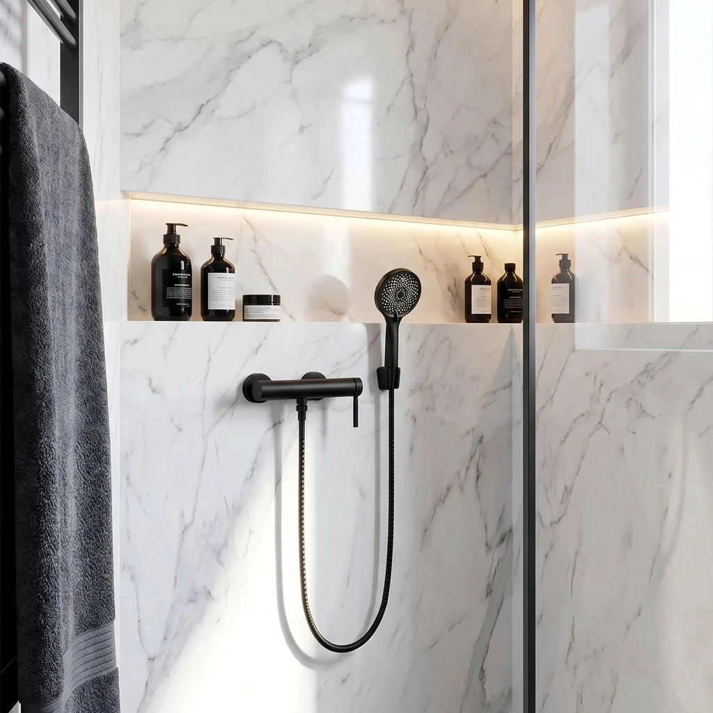 Rubinetto Doccia Rea Rivo Black