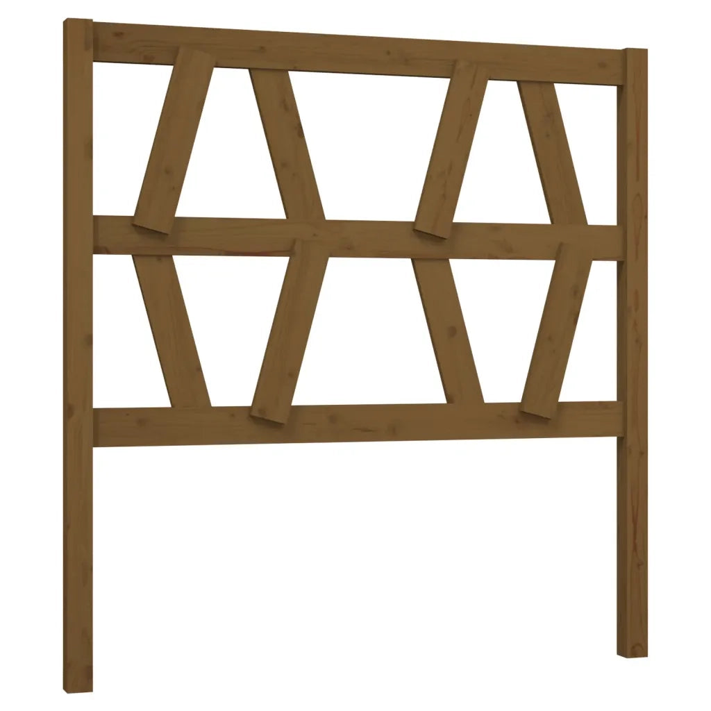 Testiera per Letto ambra 81x4x100 cm in Legno Massello di Pino 818598