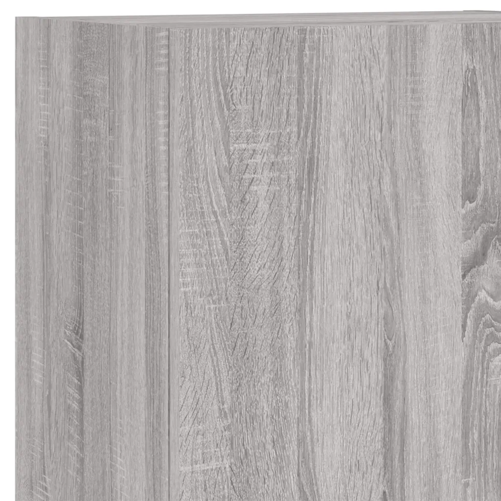 Mobili TV a Muro 4pz | Armadietto TV | Mobile Porta TV Grigio Sonoma in Legno Multistrato