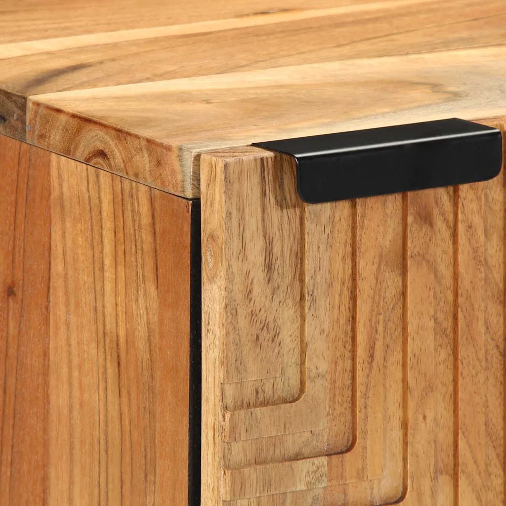 Armadio per Lavabo da Bagno-Armadietto da bagno-Mobiletto da bagno con porta Legno di Acacia Massello 651731