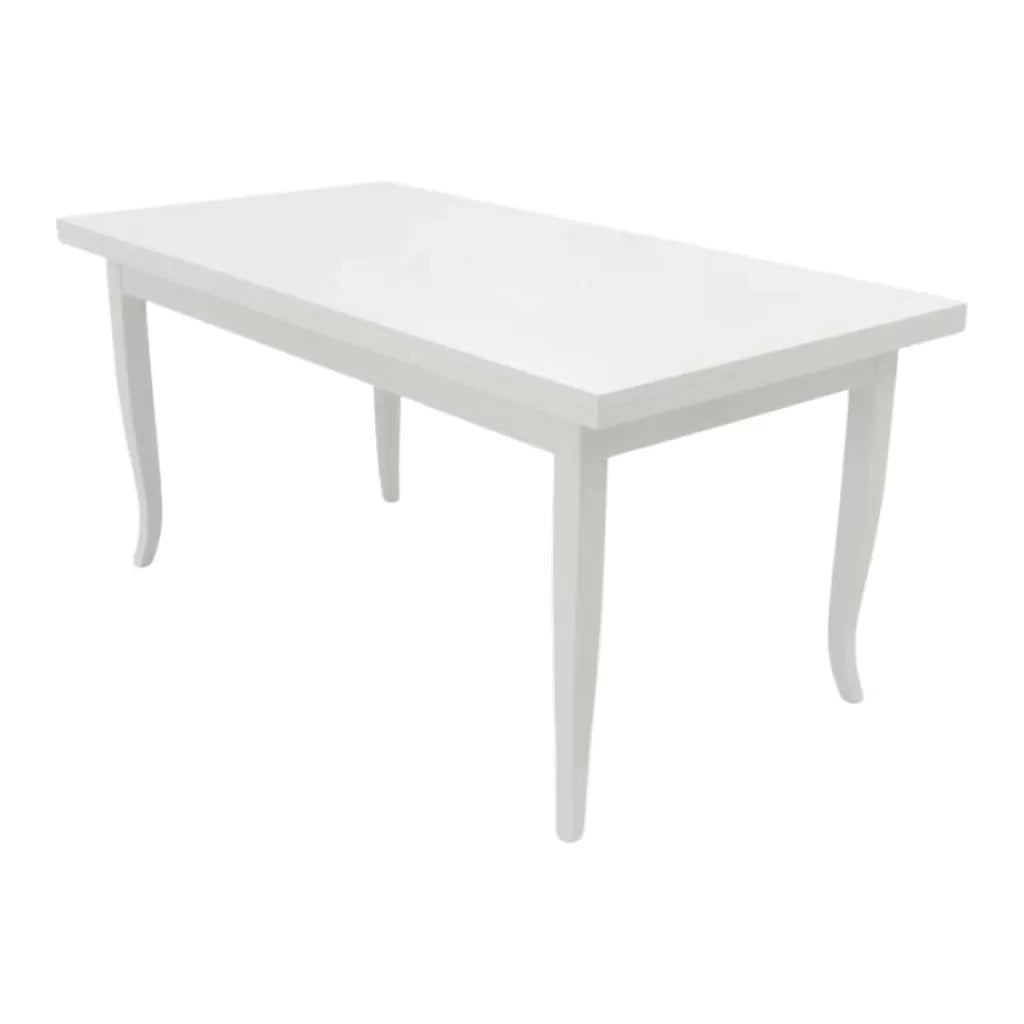 Tavolo rettangolare allungabile legno bianco100x70 (1023) - Mobili 2G