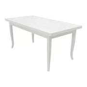 Tavolo rettangolare allungabile legno bianco100x70 (1023) - Mobili 2G