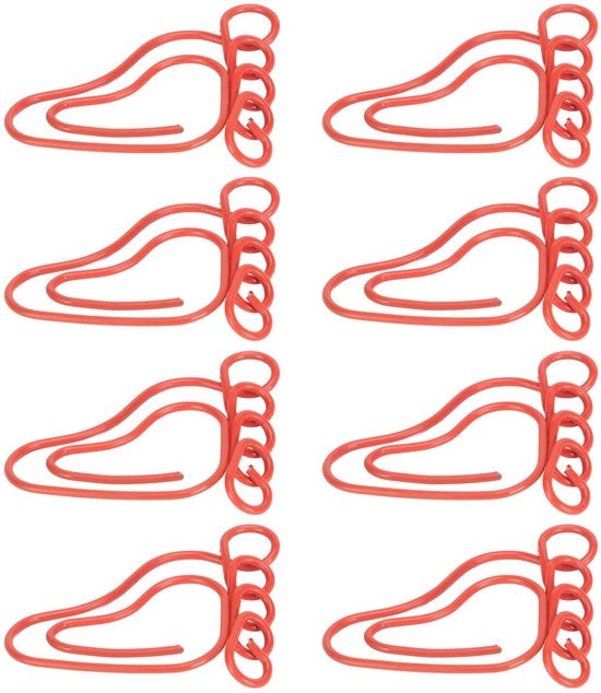 Clip per carta multifunzionale in metallo antiscivolo con design accattivante - 50 pezzi - leggero e duraturo