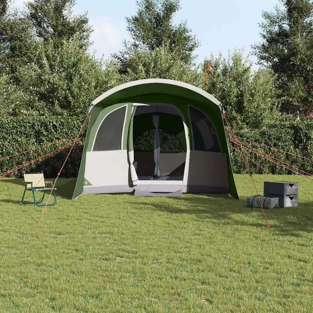 Tenda Familiare con tetto Verde e Bianco 576 x 325 x 213 cm 4100682