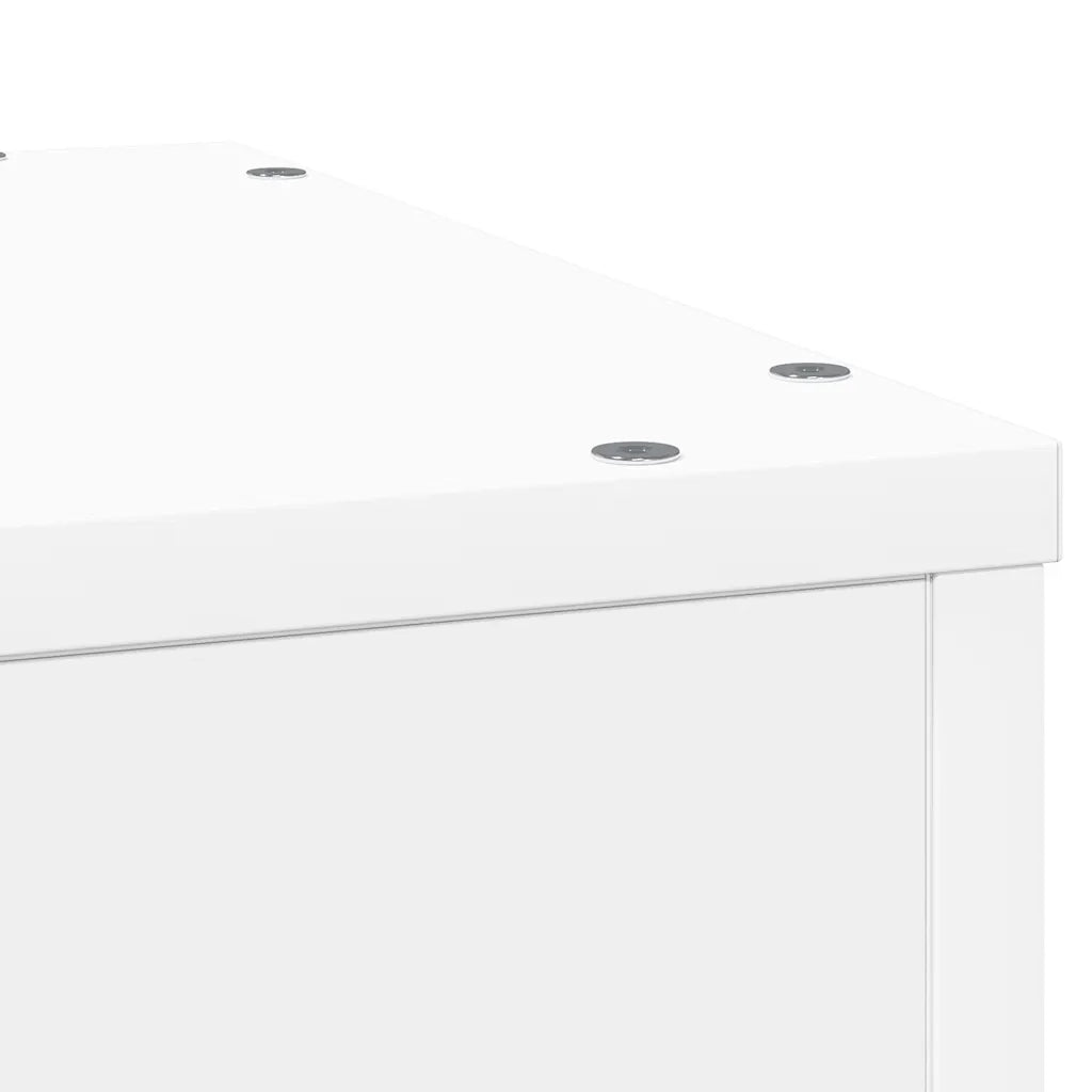 Supporto per Piante Bianco 33x33x100 cm in Truciolato 852951