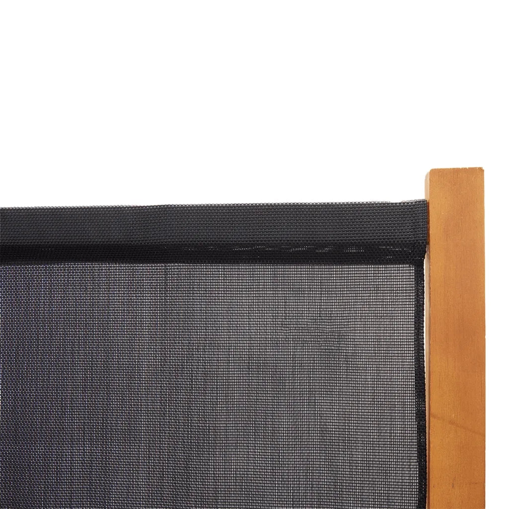 Paravento a 5 Pannelli-Divisorio Nero 350x180 cm