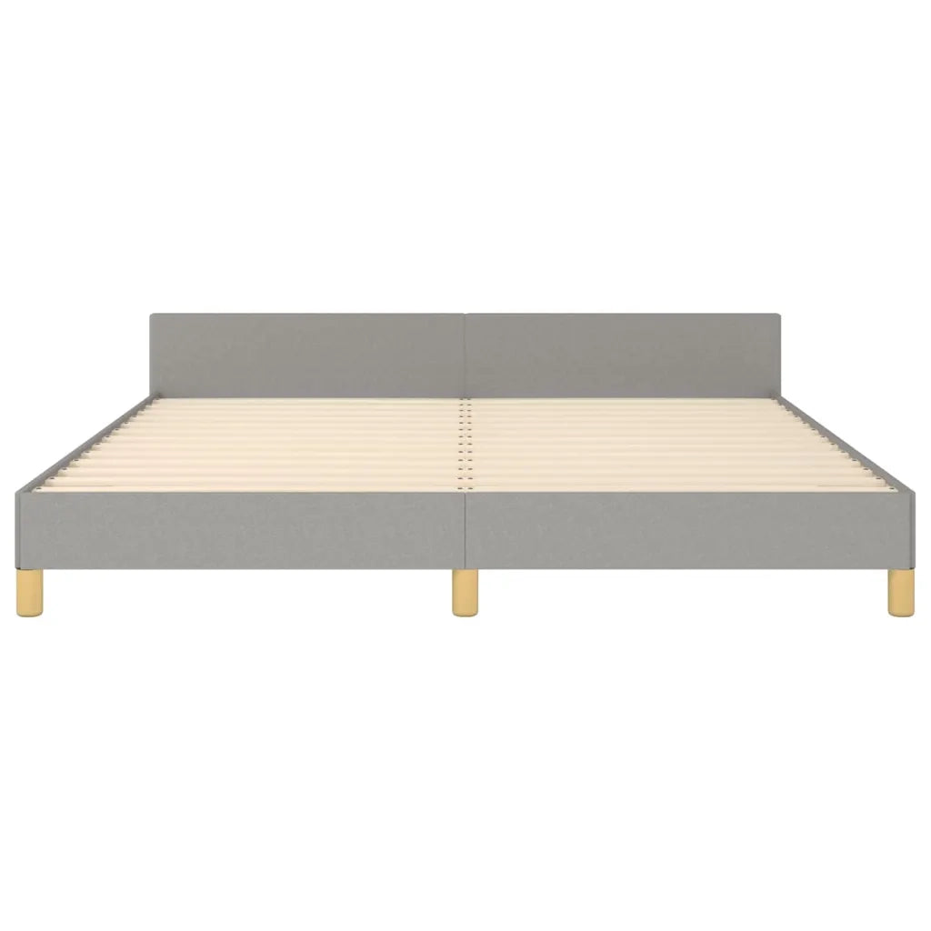 Giroletto senza Materasso-Struttura Letto Grigio Chiaro 180x200 cm Tessuto 830118