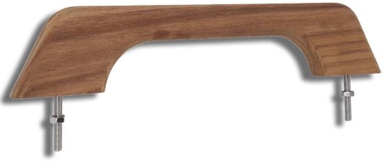 Manubrio in Teak 30cm - Resistente al Clima - Ergonomico - Accessori Barche - Accessori Camper - Profili di Nervo Unici