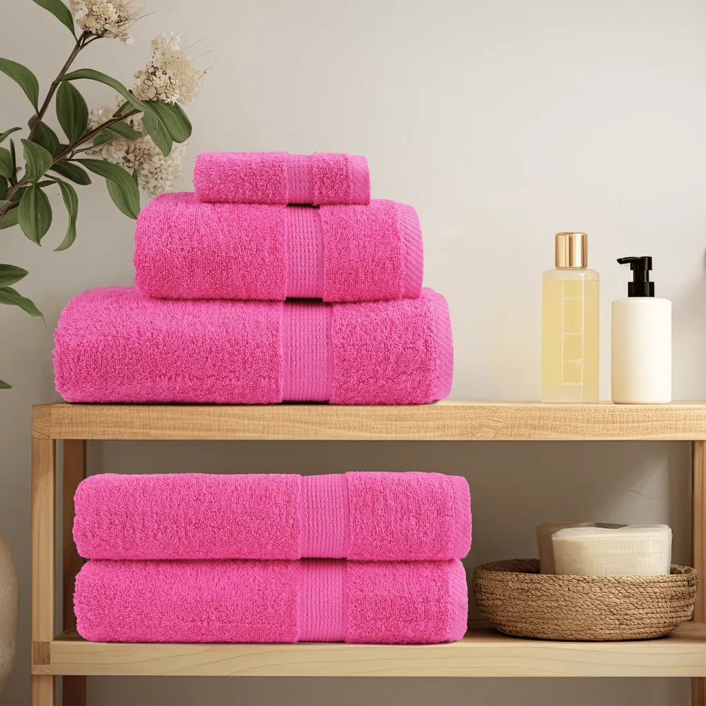 Asciugamani per Ospiti SOLUND 10 pz Rosa 30x50 cm 600 g/m² 137520